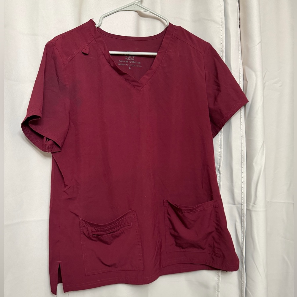 Maroon scrubs